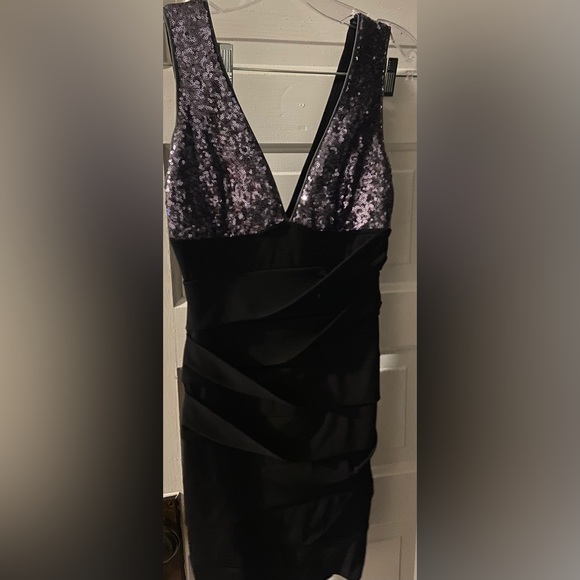 Black and purple hoco/ snowball dress! - Picture 1 of 4